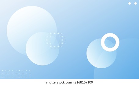 Resumen del fondo azul dinámico del fluido. Fondo del círculo abstracto. Diseño de elementos geométricos con textura dinámica con decoración de puntos. Ilustración moderna del vector de luz gradiente
