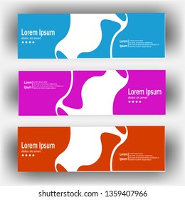 abstract dynamic fluid geometric design banner web template. Banner web design vector template