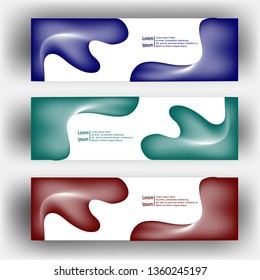 abstract dynamic fluid geometric design banner web template. Banner web design vector template