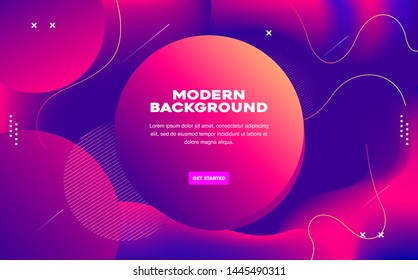Abstract dynamic fluid overlap textured red background. Liquid color background design. Fluid gradient shapes composition. Futuristic design posters