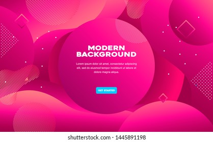 Abstract dynamic fluid overlap textured red background. Liquid color background design. Fluid gradient shapes composition. Futuristic design posters