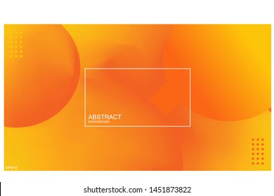 	
Abstract dynamic fluid overlap textured orange background