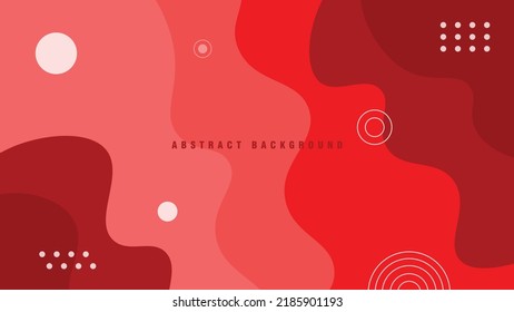 Abstract dynamic fluid textured red background. Wave background.