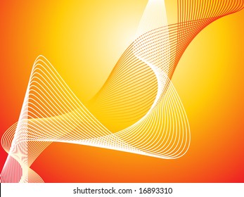 abstract dynamic fractal, vector illustration