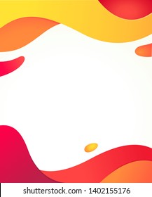 Abstract dynamic frame. Elegant modern graphic asset. Simple and clean business template.