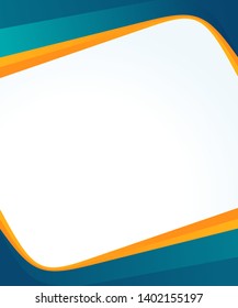 Abstract dynamic frame. Elegant modern graphic asset. Simple and clean business template.