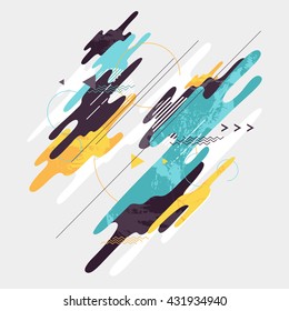 Abstract dynamic geometric background