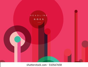 Abstract dynamic geometric background