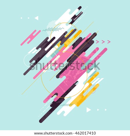 Abstract dynamic geometric background