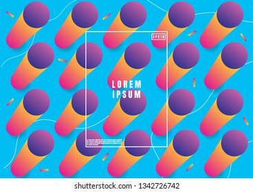 Abstract dynamic geometric background. Cubes pattern design. technology background with Big data. Vector illustration