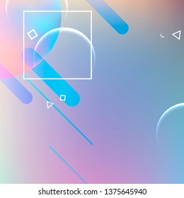 Abstract dynamic geometric background. Liquid color background design. Summer tropical fluid landing page mockup