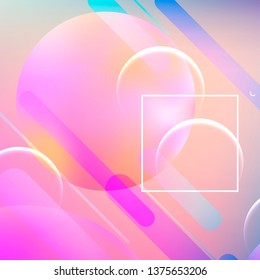 Abstract dynamic geometric background. Liquid color background design. Summer tropical fluid landing page mockup