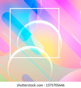 Abstract dynamic geometric background. Liquid color background design. Summer tropical fluid landing page mockup