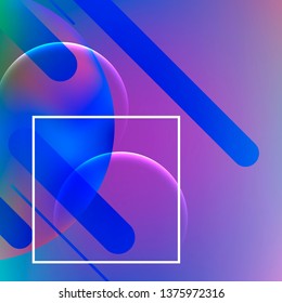 Abstract dynamic geometric background. Liquid color background design. Summer tropical fluid landing page mockup
