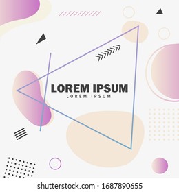 Abstract dynamic geometric background. Liquid color background design. Mockup landing page for tropical summer fluids