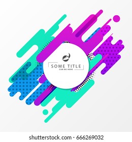 Abstract dynamic geometric background. Modern concept. Vector illustration