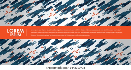 Abstract dynamic geometric blue background