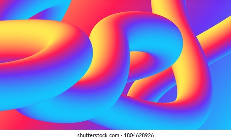 Abstract dynamic glowing wave geometric shape liquid gradient web background wallpaper design flowing blend trendy fluid modern colorful blended brochure, cover, banner backdrop web page architecture 