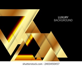 Abstract dynamic golden moving lines background vector