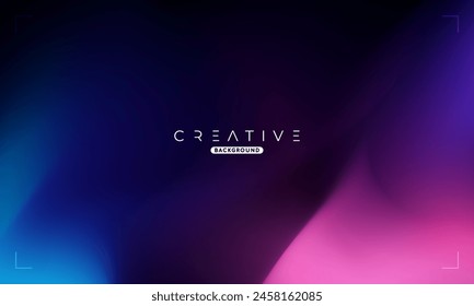 Abstract Dynamic Gradient Background. Blue and Pink Fluid Color Gradient. Design Template For ads, Banner, Poster, Cover, Web, Brochure, Wallpaper, and flyer. Vector.