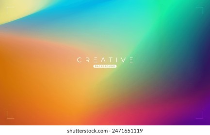 Abstract Dynamic Gradient Background. Colorful Fluid Color Gradient. Design Template For ads, Banner, Poster, Cover, Web, Brochure, Wallpaper, and flyer. Vector.