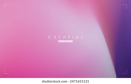 Abstract Dynamic Gradient Background. Pink and Purple Fluid Color Gradient. Design Template For ads, Banner, Poster, Cover, Web, Brochure, Wallpaper, and flyer. Vector.
