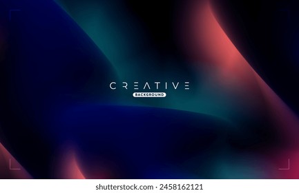 Abstract Dynamic Gradient Background. Pinnk and Blue Fluid Color Gradient. Design Template For ads, Banner, Poster, Cover, Web, Brochure, Wallpaper, and flyer. Vector.