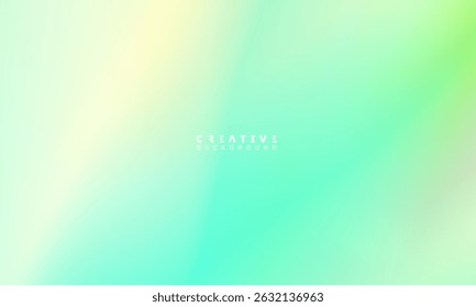 Abstract Dynamic Gradient Background. Soft Green Fluid Color Gradient. Design Template For ads, Banner, Poster, Cover, Web, Brochure, Wallpaper, and flyer. Vector