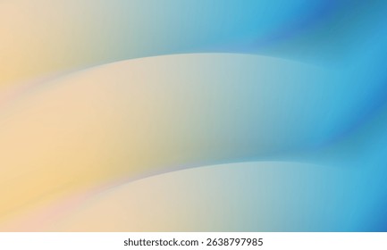Abstract Dynamic Gradient Background. Soft Blue and Orange Fluid Color Gradient. Design Template For ads, Banner, Poster, Cover, Web, Brochure, Wallpaper, and flyer. Vector