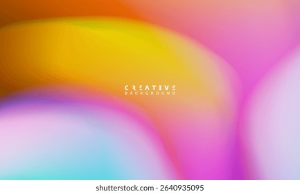Abstract Dynamic Gradient Background. Soft Colorful Fluid Color Gradient. Design Template For ads, Banner, Poster, Cover, Web, Brochure, Wallpaper, and flyer. Vector
