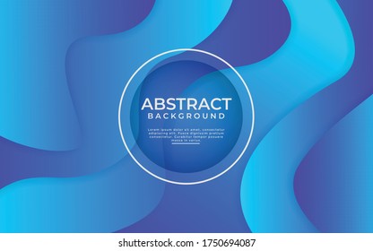 Abstract Dynamic Gradient Blue Background Shape Stock Vector (Royalty ...