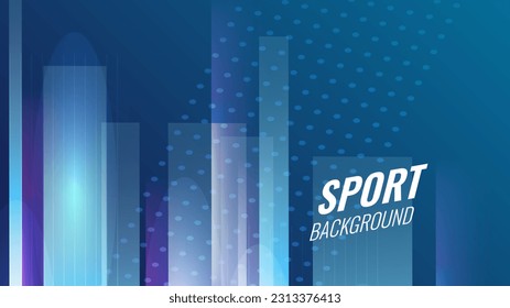 Abstract dynamic gradient geometrical blue background