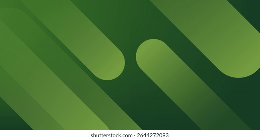 Abstract dynamic green color 3D background. Overlap rectangle curve background. Eps10 vector