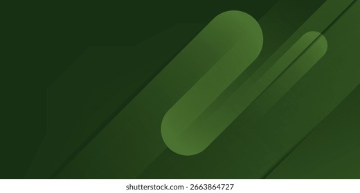 Abstract dynamic green color background. Simple and trendy overlap pattern background