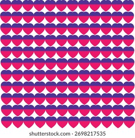 Abstract dynamic heart shapes pattern background for your design