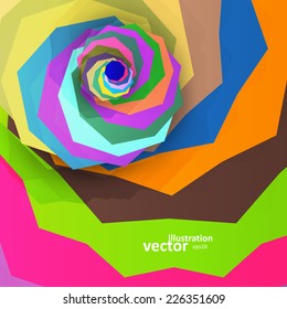 Abstract dynamic illustration, colorful art background eps10