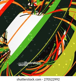 Abstract dynamic illustration, colorful art background eps10