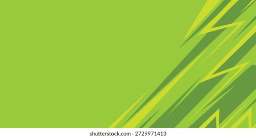 Abstract dynamic lime green background with sharp jagged edges and lightning geometric streaks