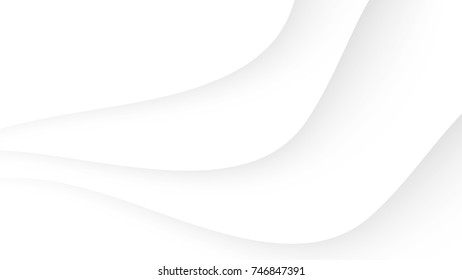 Abstract Dynamic Line Curve White and Gray Vector Backgrounds