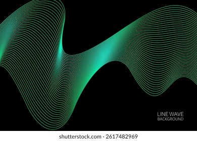 Abstract dynamic line wave background