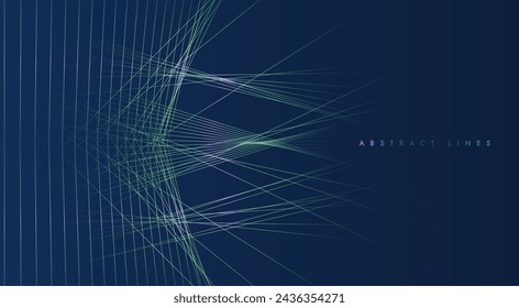 Líneas dinámicas abstractas. Cubierta abstracta moderna. Concepto gráfico para tu diseño