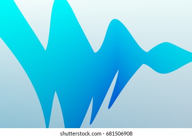 Abstract Dynamic Lines on Dark Background. Concept of Technological, Electronic, Sound Waves. Vector Illustration for Business and Promotional Posters.