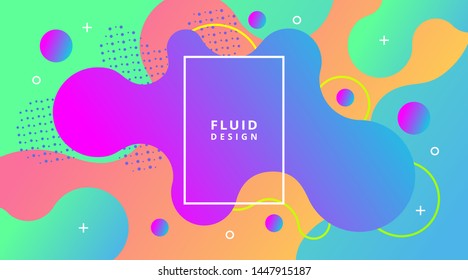 Abstract Dynamic Modern Fluid Liquid gradient background template, suitable for wallpaper banner, flyer, poster, magazine, card,card, business corporate presentation