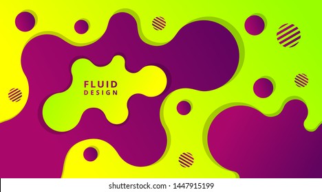 Abstract Dynamic Modern Fluid Liquid gradient background template, suitable for wallpaper banner, flyer, poster, magazine, card,card, business corporate presentation
