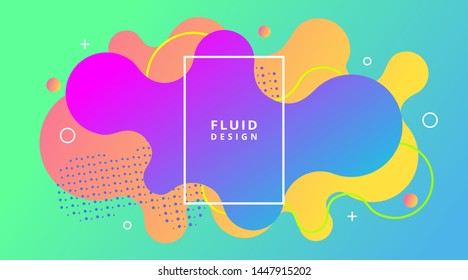 Abstract Dynamic Modern Fluid Liquid gradient background template, suitable for wallpaper banner, flyer, poster, magazine, card,card, business corporate presentation
