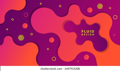 Abstract Dynamic Modern Fluid Liquid gradient background template, suitable for wallpaper banner, flyer, poster, magazine, card,card, business corporate presentation