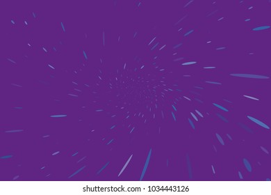 Abstract, dynamic motion background. Vector illustration Radiating from the center of the rays, the sprays of different sizes and lengths.