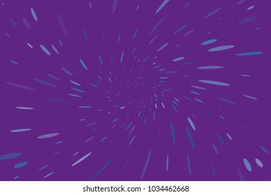 Abstract, dynamic motion background. Vector illustration Radiating from the center of the rays, the sprays of different sizes and lengths.