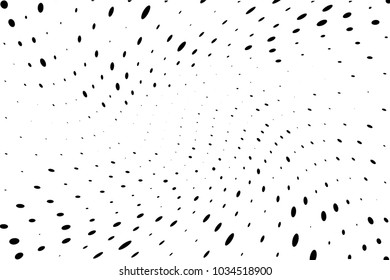 Abstract, dynamic motion background. Vector illustration Radiating from the center of the rays, the sprays of different sizes and lengths.