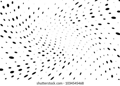 Abstract, dynamic motion background. Vector illustration Radiating from the center of the rays, the sprays of different sizes and lengths.